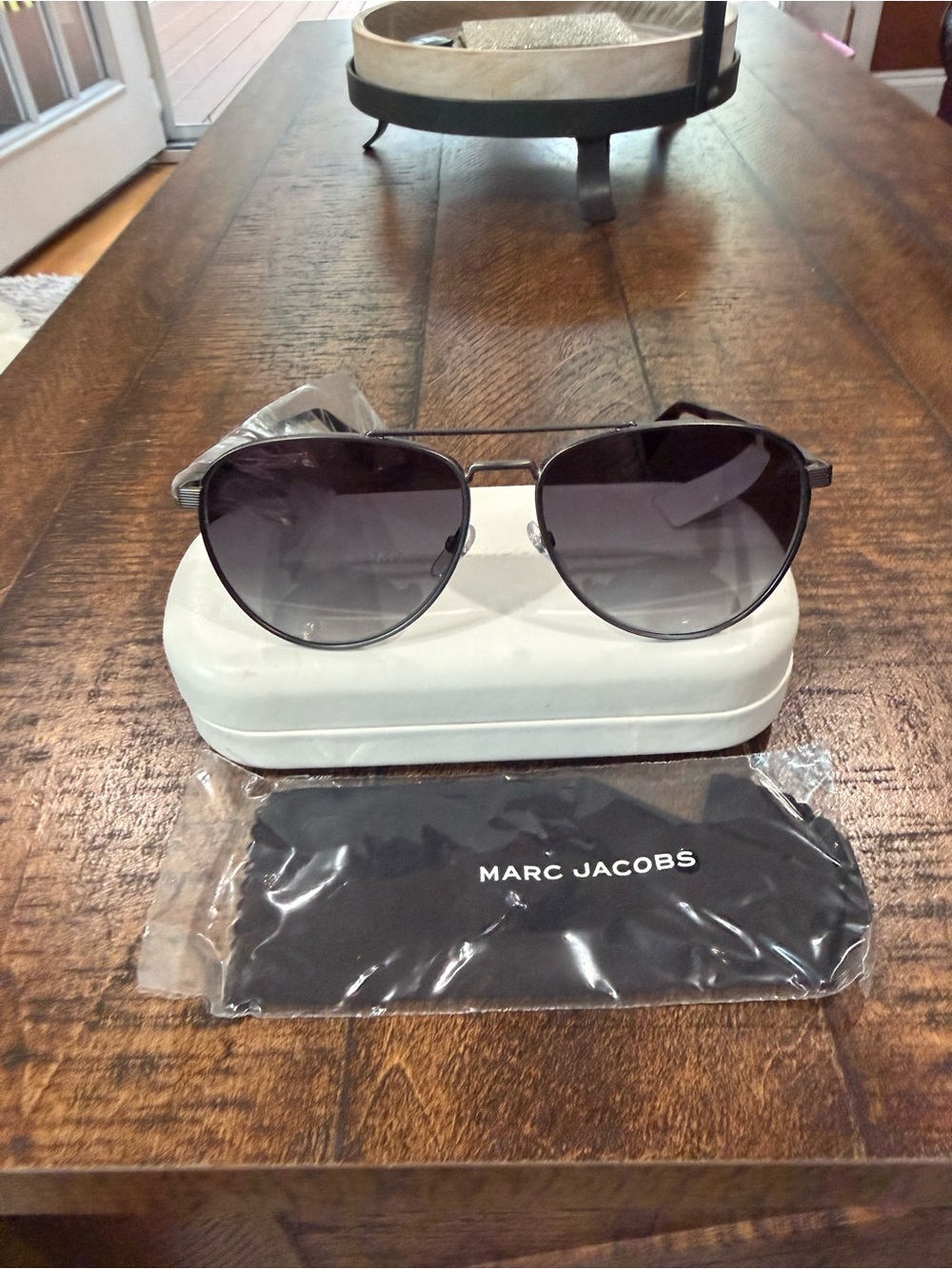 Marc Jacobs Men’s Aviator Sunglasses - Black Gradient Lenses